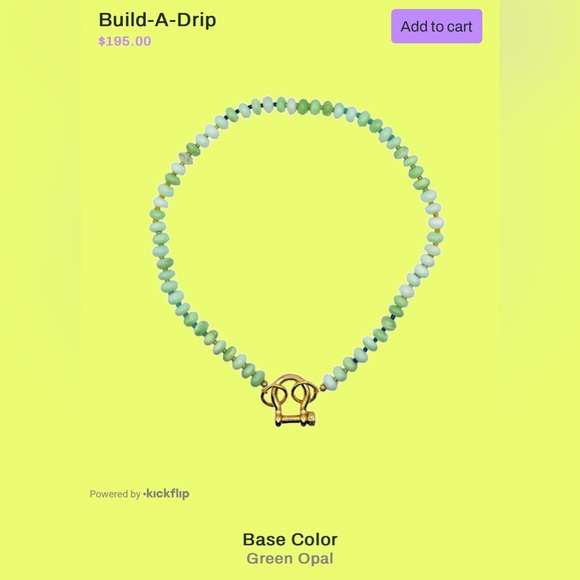 Spicy Dan Green Opal Necklace - Picture 3 of 4